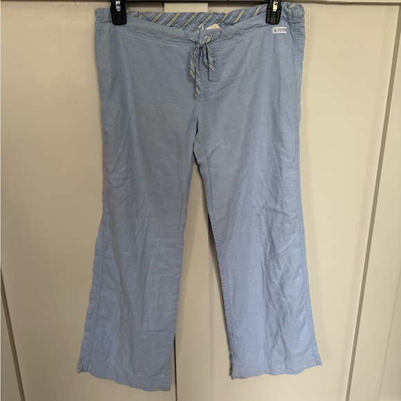 Abercrombie & Fitch Cotton Pajama Bottoms Women’s Small Blue Soft Drawstring - Picture 1 of 6